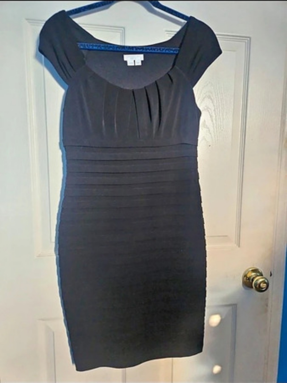 London Times Black Dress Size 8P Like New